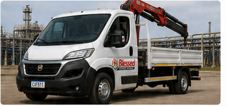 Fiat Ducato con grúa